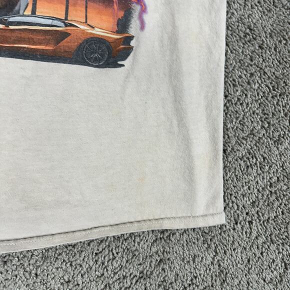 Rod Wave Shirt Mens Medium Beige Purple St Petersburg Florida Rap Hip Hop Casual - Picture 5 of 15